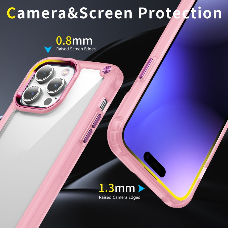 For iPhone 12 Pro Skin Feel TPU + PC Phone Case(Transparent Pink) - free shipping - PMC TechLife - Order now!