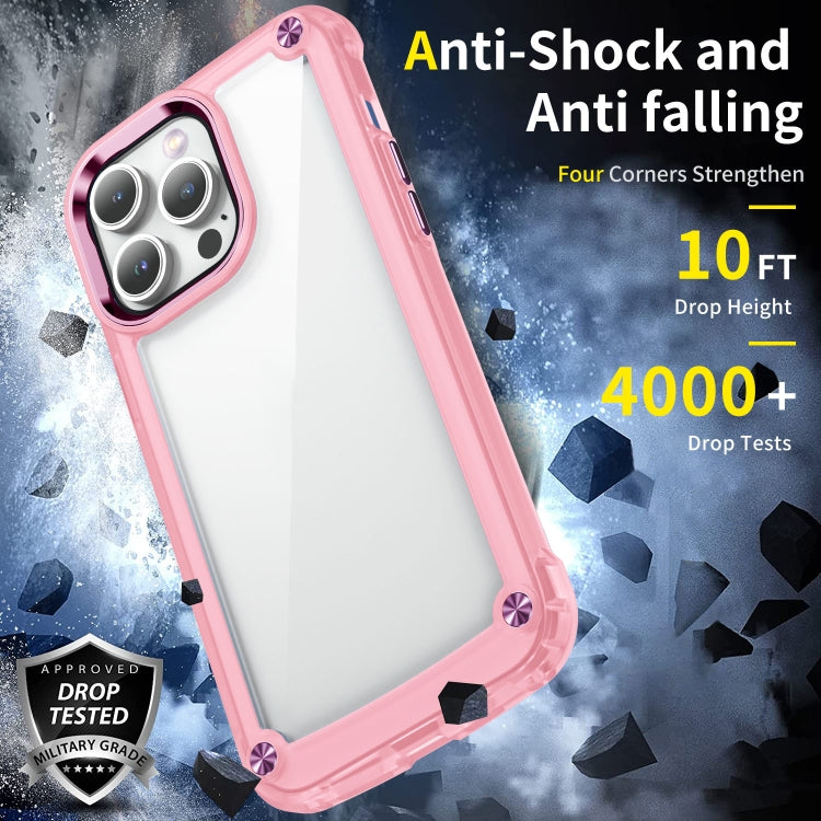 For iPhone 12 Pro Skin Feel TPU + PC Phone Case(Transparent Pink) - free shipping - PMC TechLife - Order now!