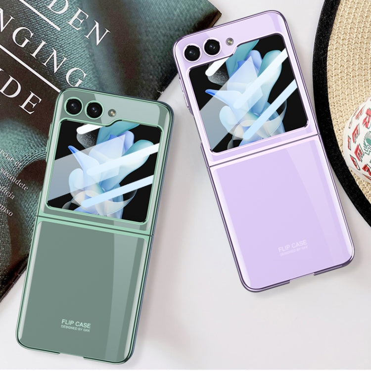 For Samsung Galaxy Z Flip5 GKK Integrated Electroplating Full Coverage Phone Case(Blue) - Galaxy Z Flip5 Cases by GKK | Online Shopping South Africa | PMC TechLife