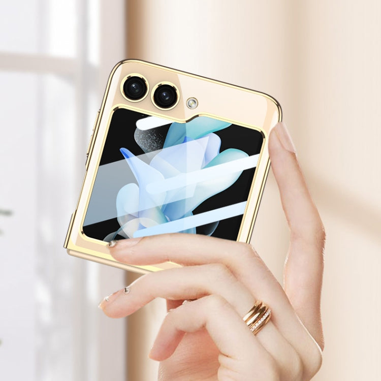 For Samsung Galaxy Z Flip5 GKK Integrated Electroplating Full Coverage Phone Case(Blue) - Galaxy Z Flip5 Cases by GKK | Online Shopping South Africa | PMC TechLife