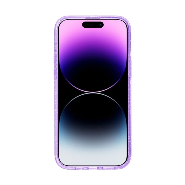 For iPhone 15 Pro Max Terminator Style Glitter Powder MagSafe Magnetic Phone Case(Purple) - free shipping - PMC TechLife - Order now!