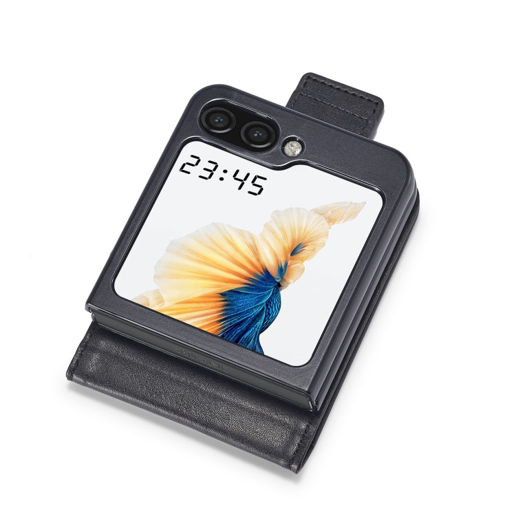 For Samsung Galaxy Z Flip5 LC.IMEEKE RFID Anti-theft Leather Phone Case(Black) - free shipping - PMC TechLife - Order now!