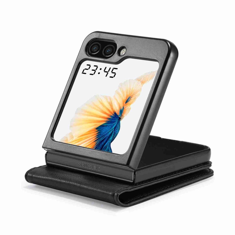For Samsung Galaxy Z Flip5 LC.IMEEKE RFID Anti-theft Leather Phone Case(Black) - free shipping - PMC TechLife - Order now!