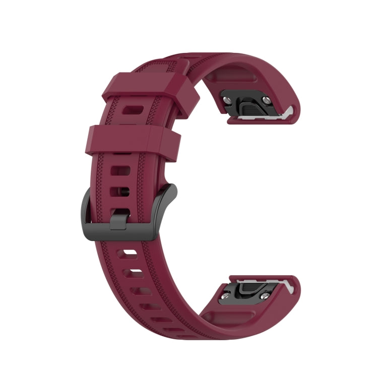 Compatible with Garmin Epix Pro 42mm Pure Color Silicone Watch Band(Wine Red) - free shipping - PMC TechLife - Order now!