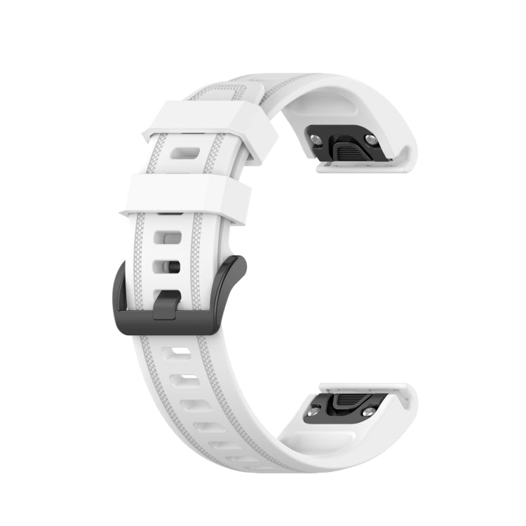 Compatible with Garmin Fenix 7S Pro 42mm Pure Color Silicone Watch Band(White) - free shipping - PMC TechLife - Order now!