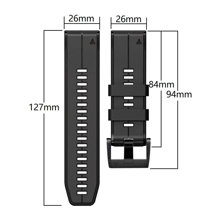 Compatible with Garmin Instinct 2X Solar Sports Two-Color Silicone Watch Band(Black+Red) - free shipping - PMC TechLife - Order now!