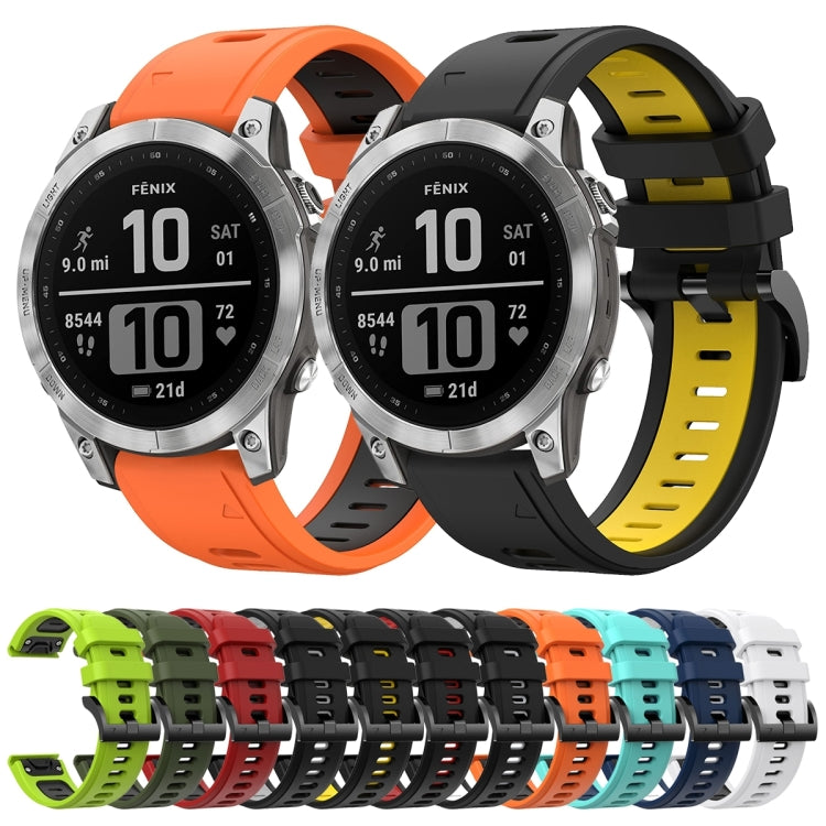 Compatible with Garmin Instinct 2 Solar Sports Two-Color Silicone Watch Band(Red+Black) - free shipping - PMC TechLife - Order now!