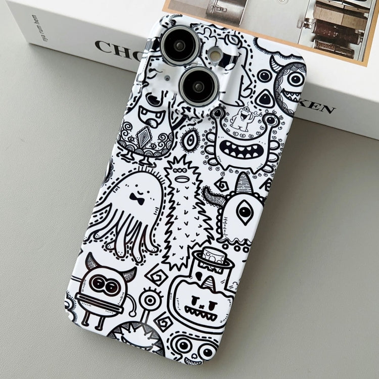 For iPhone 14 Painted Pattern Precise Hole PC Phone Case(Bottle Monster) - iPhone 14 Cases by PMC TechLife | Online Shopping South Africa | PMC TechLife
