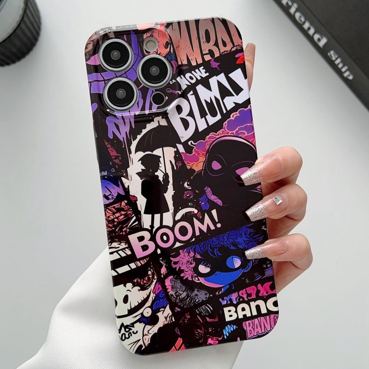 For iPhone 14 Pro Max Painted Pattern Precise Hole PC Phone Case(Comics Umbrella Boy) - iPhone 14 Pro Max Cases by PMC TechLife | Online Shopping South Africa | PMC TechLife