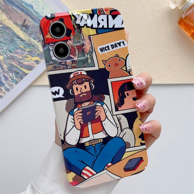 For iPhone 11 Painted Pattern Precise Hole PC Phone Case(Vacationer) - iPhone 11 Cases by PMC TechLife | Online Shopping South Africa | PMC TechLife