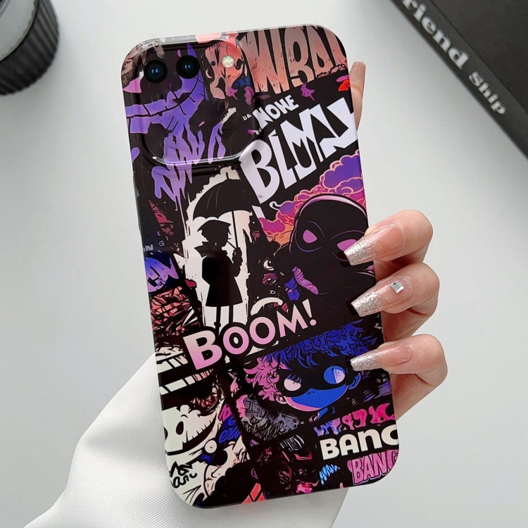 For iPhone 8 Plus / 7 Plus Painted Pattern Precise Hole PC Phone Case(Comics Umbrella Boy) - More iPhone Cases by PMC TechLife | Online Shopping South Africa | PMC TechLife
