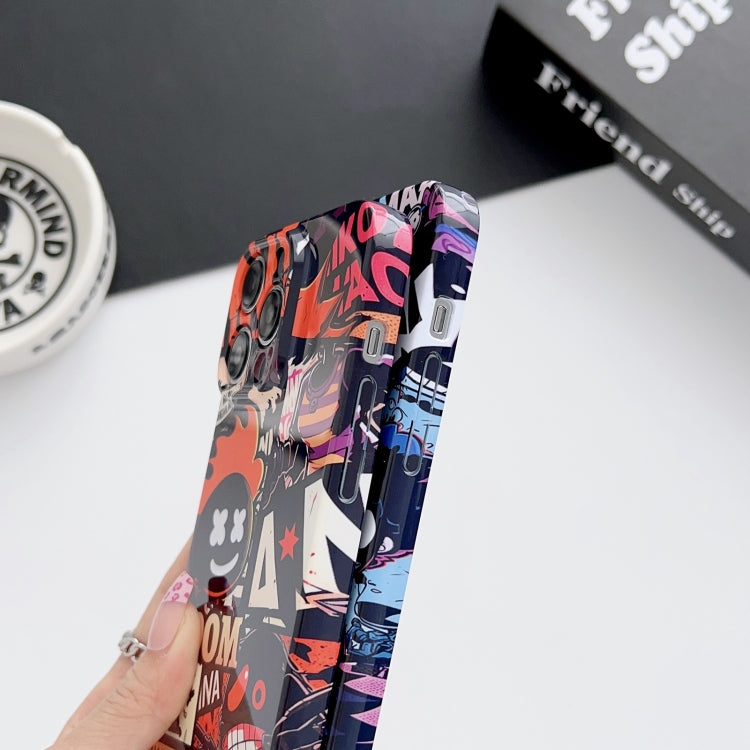 For iPhone 11 Painted Pattern Precise Hole PC Phone Case(Orange Astronaut) - iPhone 11 Cases by PMC TechLife | Online Shopping South Africa | PMC TechLife