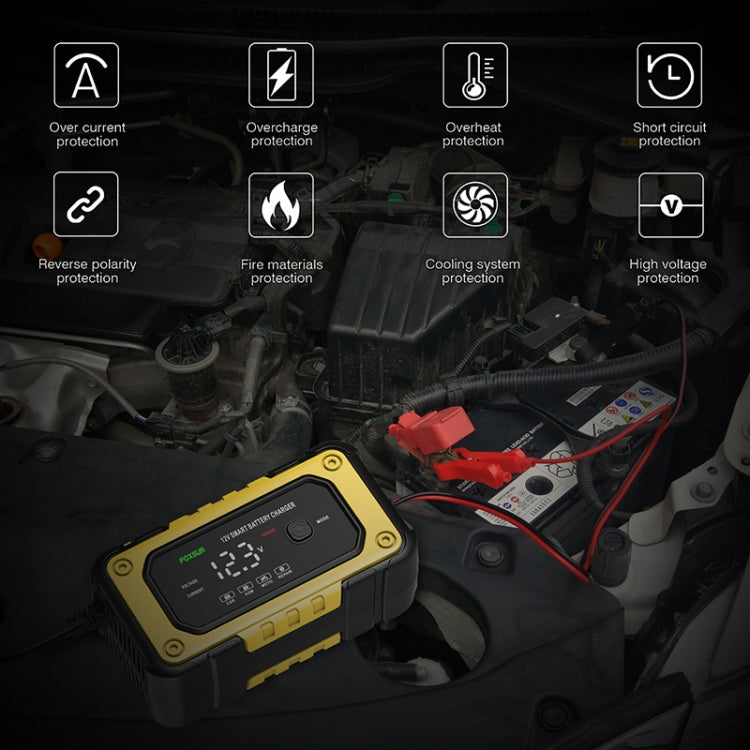 FOXSUR FBC1206E 6A 12V Car / Motorcycle Smart Battery Charger(AU Plug) - Battery Charger by FOXSUR | Online Shopping South Africa | PMC TechLife | Buy Now Pay Later Mobicred