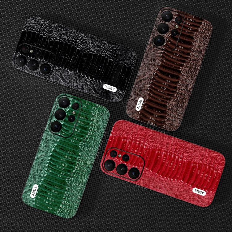 For Samsung Galaxy S23+ 5G ABEEL Genuine Leather Weilai Series Phone Case(Red) - free shipping - PMC TechLife - Order now!