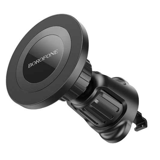 Borofone BH90 Mini Body Air Outlet Ring Magnetic Car Holder(Black) - Car Holders by Borofone | Online Shopping South Africa | PMC Jewellery