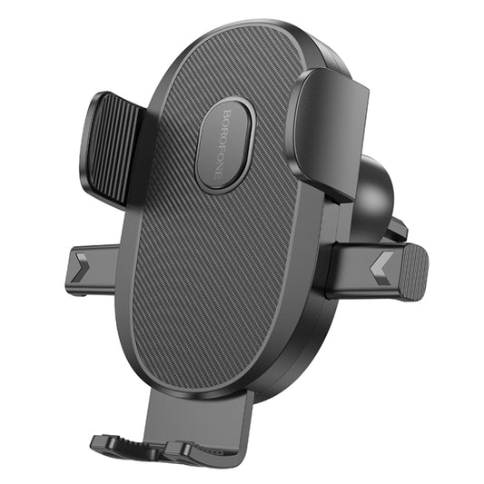 Borofone BH92 Grand One-button Air Outlet Car Holder(Black) - Car Holders by Borofone | Online Shopping South Africa | PMC Jewellery