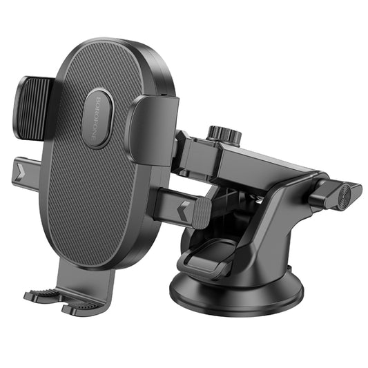 Borofone BH93 Grand One-button Center Console Car Holder(Black) - Car Holders by Borofone | Online Shopping South Africa | PMC Jewellery