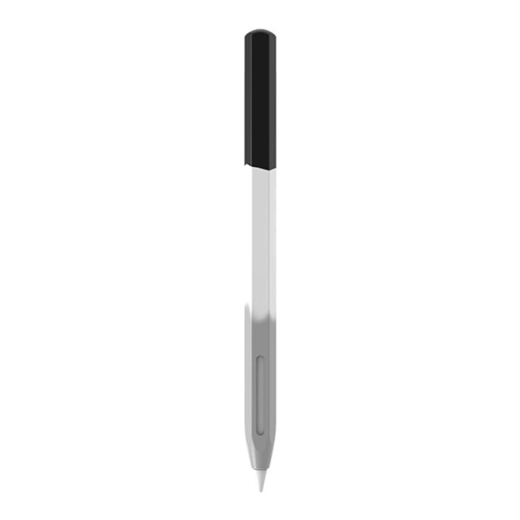 For Apple Pencil 2 LOVE MEI Rainbow Liquid Silicone Protective Pen Case(Black) - Pencil Accessories by LOVE MEI | Online Shopping South Africa | PMC Jewellery