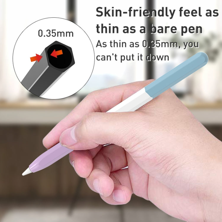 For Apple Pencil 1 LOVE MEI Rainbow Liquid Silicone Protective Pen Case(Blue) - Pencil Accessories by LOVE MEI | Online Shopping South Africa | PMC TechLife