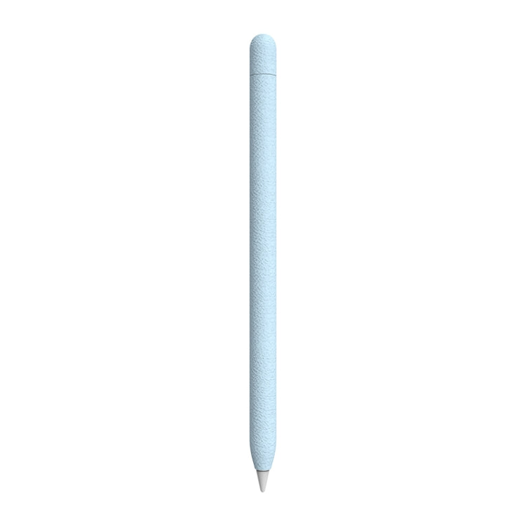 For Apple Pencil 1 LOVE MEI Frosted Leather Texture Silicone Protective Pen Case(Blue) - Pencil Accessories by LOVE MEI | Online Shopping South Africa | PMC Jewellery