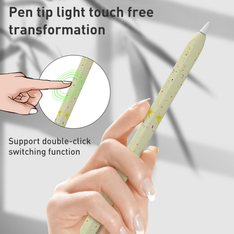 For Apple Pencil 2 LOVE MEI Luminous Silicone Protective Pen Case(Orange) - Pencil Accessories by LOVE MEI | Online Shopping South Africa | PMC TechLife