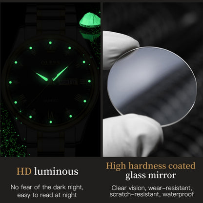 1pair OLEVS 5563 Couple Luminous Waterproof Quartz Watch(Black) - Couple Watches by OLEVS | Online Shopping South Africa | PMC Jewellery | Buy Now Pay Later Mobicred