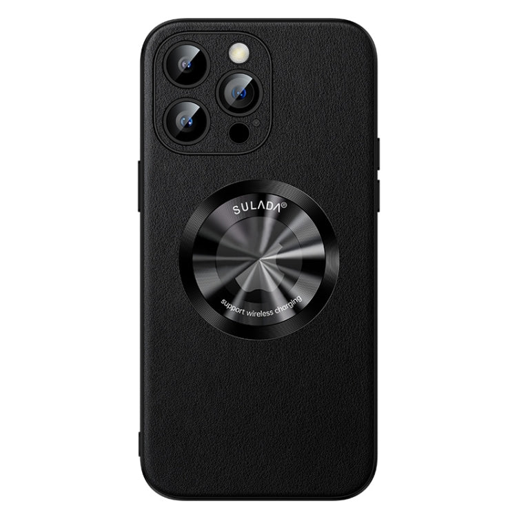 For iPhone 15 Pro Max SULADA Microfiber Leather MagSafe Magnetic Phone Case(Black) - iPhone 15 Pro Max Cases by SULADA | Online Shopping South Africa | PMC TechLife | Buy Now Pay Later Mobicred