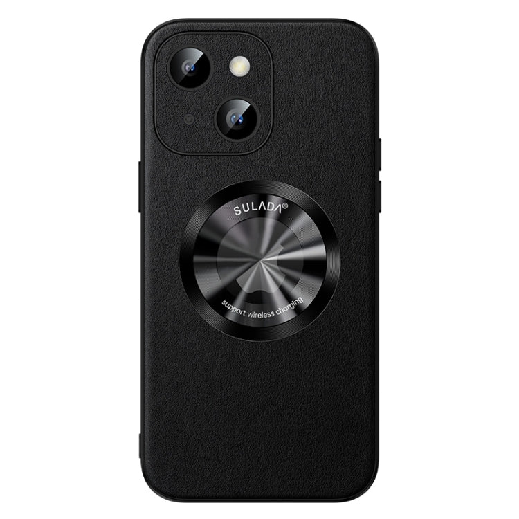 For iPhone 14 Plus SULADA Microfiber Leather MagSafe Magnetic Phone Case(Black) - iPhone 14 Plus Cases by SULADA | Online Shopping South Africa | PMC TechLife | Buy Now Pay Later Mobicred