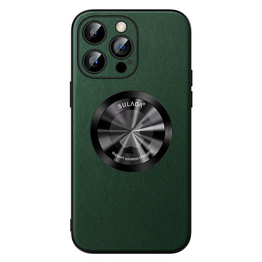For iPhone 12 Pro SULADA Microfiber Leather MagSafe Magnetic Phone Case(Green) - iPhone 12 / 12 Pro Cases by SULADA | Online Shopping South Africa | PMC Jewellery