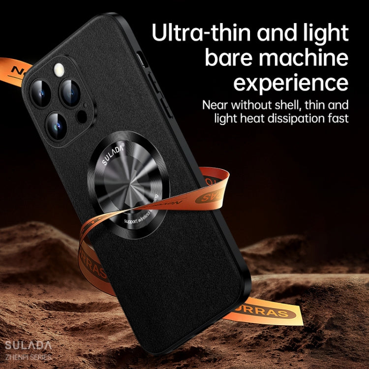For iPhone 15 Pro SULADA Microfiber Leather MagSafe Magnetic Phone Case(Orange) - iPhone 15 Pro Cases by SULADA | Online Shopping South Africa | PMC TechLife | Buy Now Pay Later Mobicred