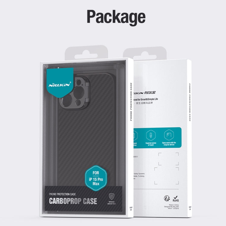 For iPhone 15 Pro NILLKIN Aramid Fiber MagSafe Magnetic Phone Case(Black) - free shipping - PMC TechLife - Order now!