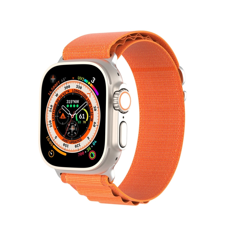 For Apple Watch Ultra 2 49mm DUX DUCIS GS Series Nylon Loop Watch Band(Orange) - Watch Bands by DUX DUCIS | Online Shopping South Africa | PMC TechLife | Buy Now Pay Later Mobicred