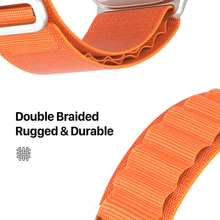 For Apple Watch Ultra 2 49mm DUX DUCIS GS Series Nylon Loop Watch Band(Orange) - Watch Bands by DUX DUCIS | Online Shopping South Africa | PMC TechLife | Buy Now Pay Later Mobicred