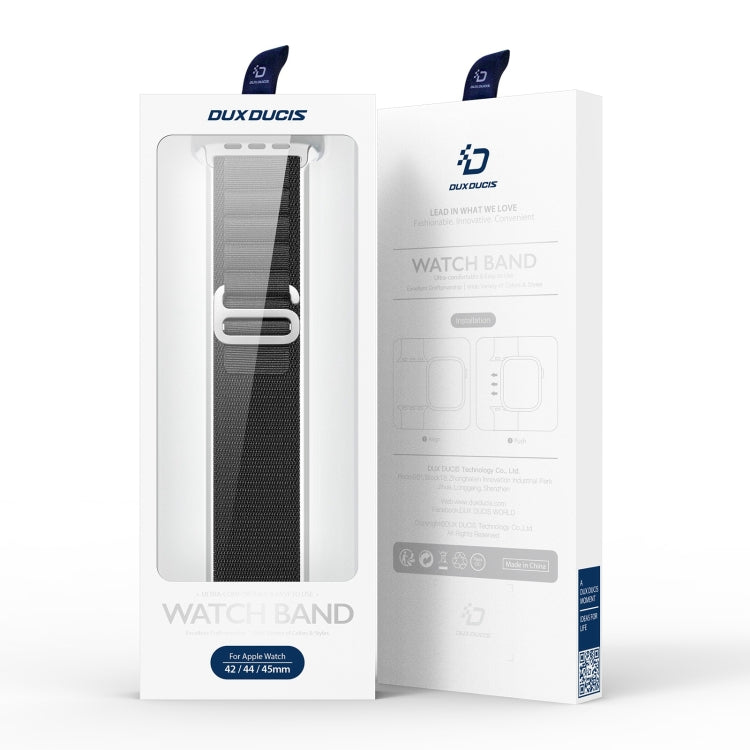 For Apple Watch SE 2023 40mm DUX DUCIS GS Series Nylon Loop Watch Band(Black) - Watch Bands by DUX DUCIS | Online Shopping South Africa | PMC TechLife | Buy Now Pay Later Mobicred