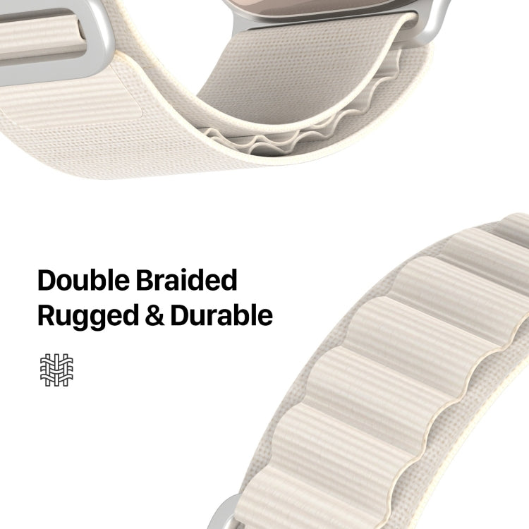 For Apple Watch SE 2023 40mm DUX DUCIS GS Series Nylon Loop Watch Band(Starlight) - Watch Bands by DUX DUCIS | Online Shopping South Africa | PMC TechLife | Buy Now Pay Later Mobicred
