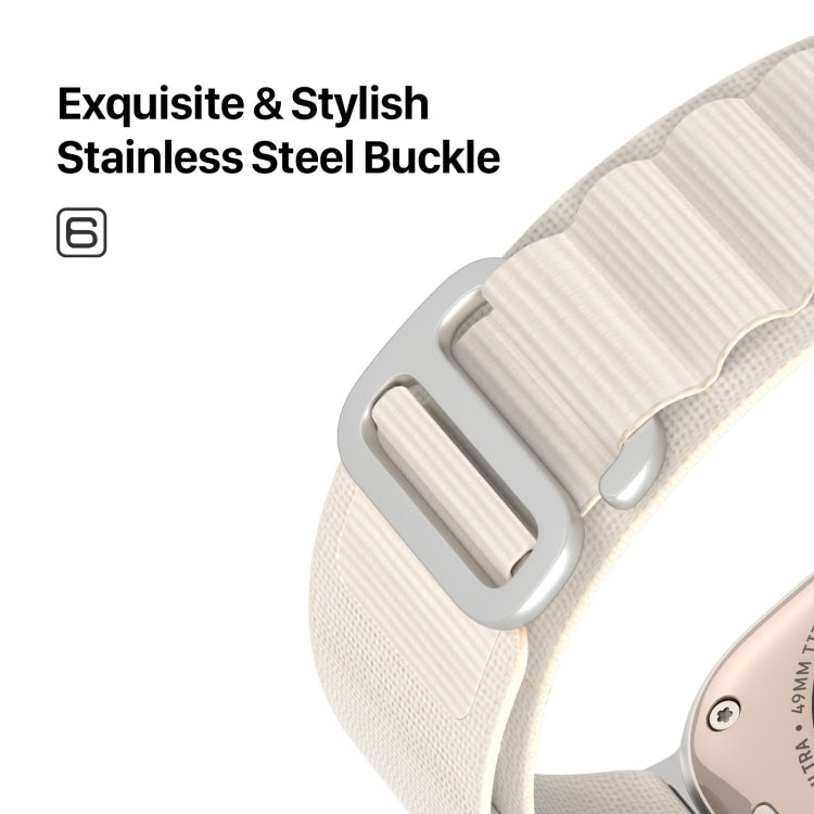 For Apple Watch SE 2023 40mm DUX DUCIS GS Series Nylon Loop Watch Band(Starlight) - Watch Bands by DUX DUCIS | Online Shopping South Africa | PMC TechLife | Buy Now Pay Later Mobicred