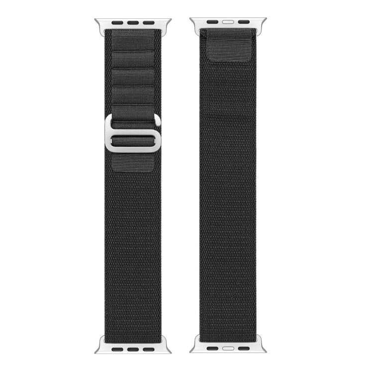 For Apple Watch SE 2023 44mm DUX DUCIS GS Series Nylon Loop Watch Band(Black) - Watch Bands by DUX DUCIS | Online Shopping South Africa | PMC TechLife | Buy Now Pay Later Mobicred