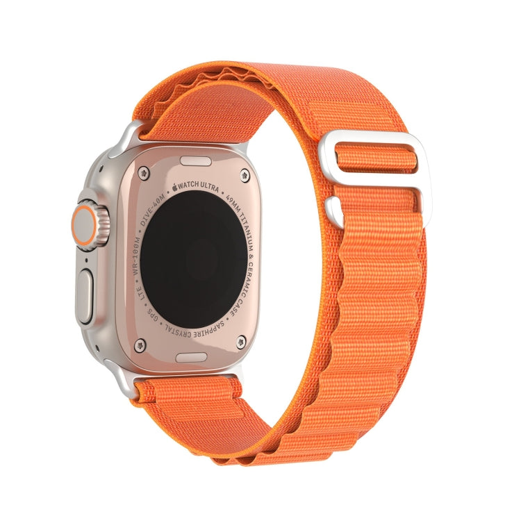 For Apple Watch SE 2023 44mm DUX DUCIS GS Series Nylon Loop Watch Band(Orange) - Watch Bands by DUX DUCIS | Online Shopping South Africa | PMC TechLife | Buy Now Pay Later Mobicred