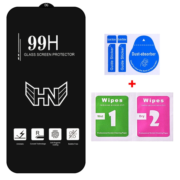 For iPhone 15 Pro 25pcs High Aluminum Large Arc Full Screen Tempered Glass Film - iPhone 15 Pro Tempered Glass by PMC TechLife | Online Shopping South Africa | PMC TechLife | Buy Now Pay Later Mobicred