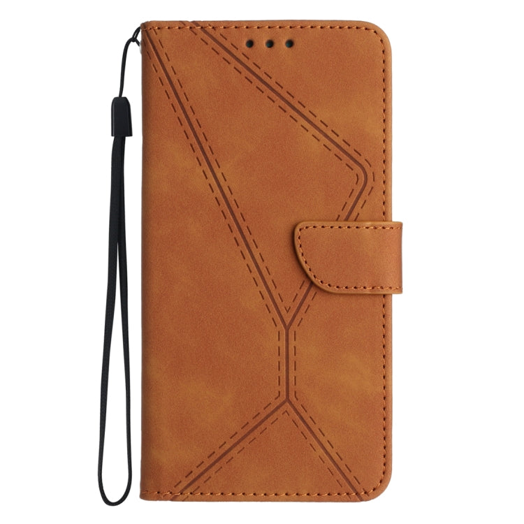 For Samsung Galaxy A25 5G Stitching Embossed Leather Phone Case(Brown) - free shipping - PMC TechLife - Order now!