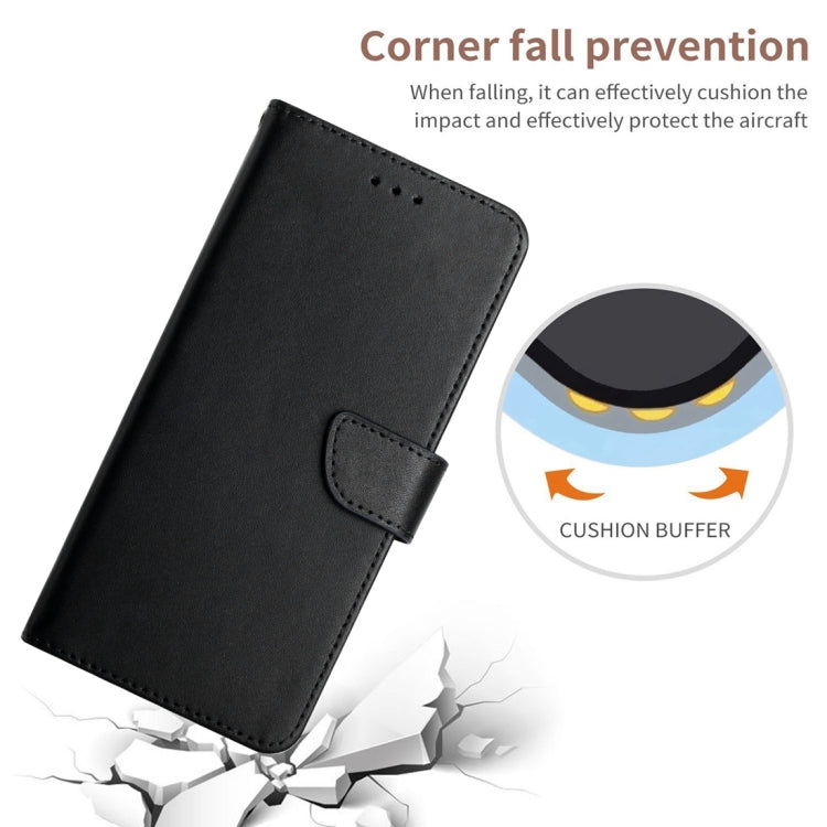 For Samsung Galaxy A25 5G HT02 Genuine Leather Fingerprint-proof Flip Phone Case(Black) - free shipping - PMC TechLife - Order now!