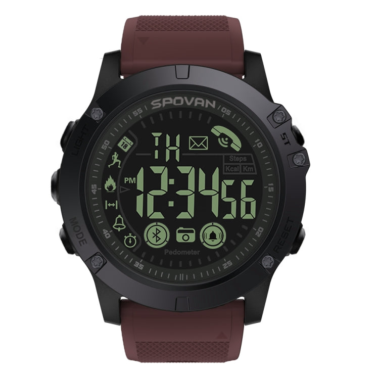 SPOVAN PR1 Outdoor Waterproof Luminous Bluetooth Smart Watch(Red) - free shipping - PMC TechLife - Order now!