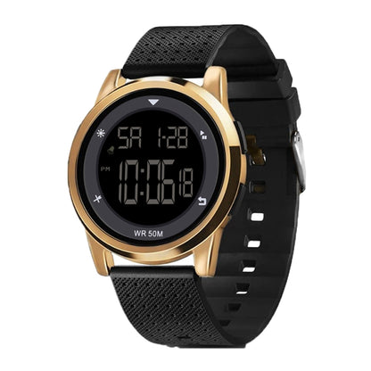 SPOVAN S100 Men Outdoor Multifunctional Waterproof Electronic Watch(Gold) - LED Digital Watches by SPOVAN | Online Shopping South Africa | PMC Jewellery