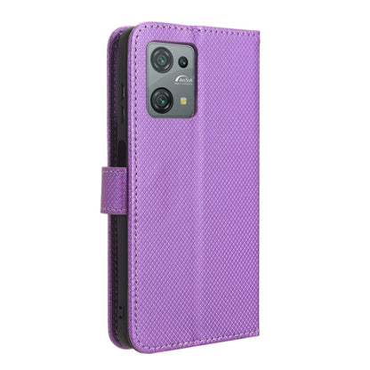 For Blackview Oscal C30 / C30 Pro Diamond Texture Leather Phone Case(Purple) - More Brand by PMC Jewellery | Online Shopping South Africa | PMC Jewellery