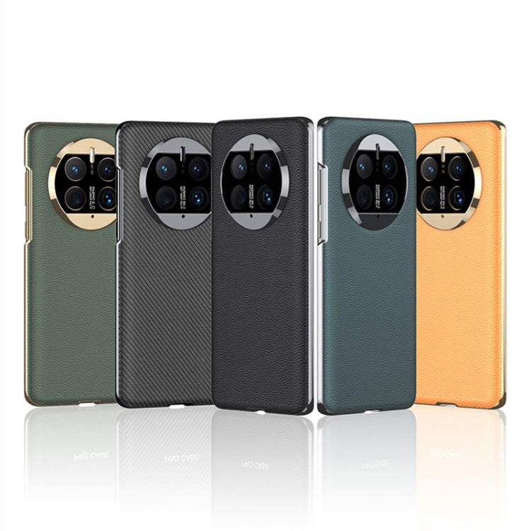 For Huawei Mate 40 GKK Electroplating Leather Surface Phone Case(Yellow) - Huawei Cases by GKK | Online Shopping South Africa | PMC TechLife | Buy Now Pay Later Mobicred
