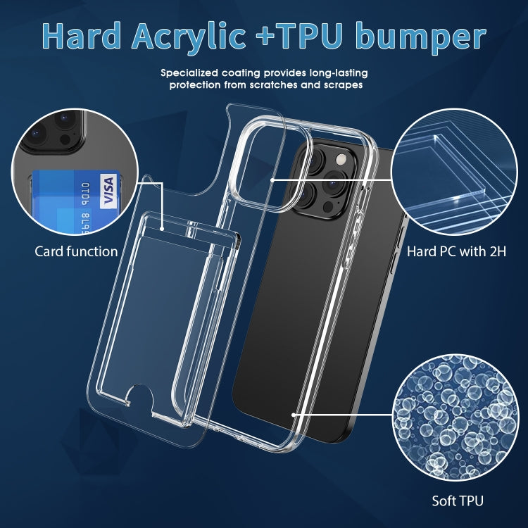 For iPhone 15 Crystal Clear Wallet Air Bag Phone Case(Transparent) - free shipping - PMC TechLife - Order now!