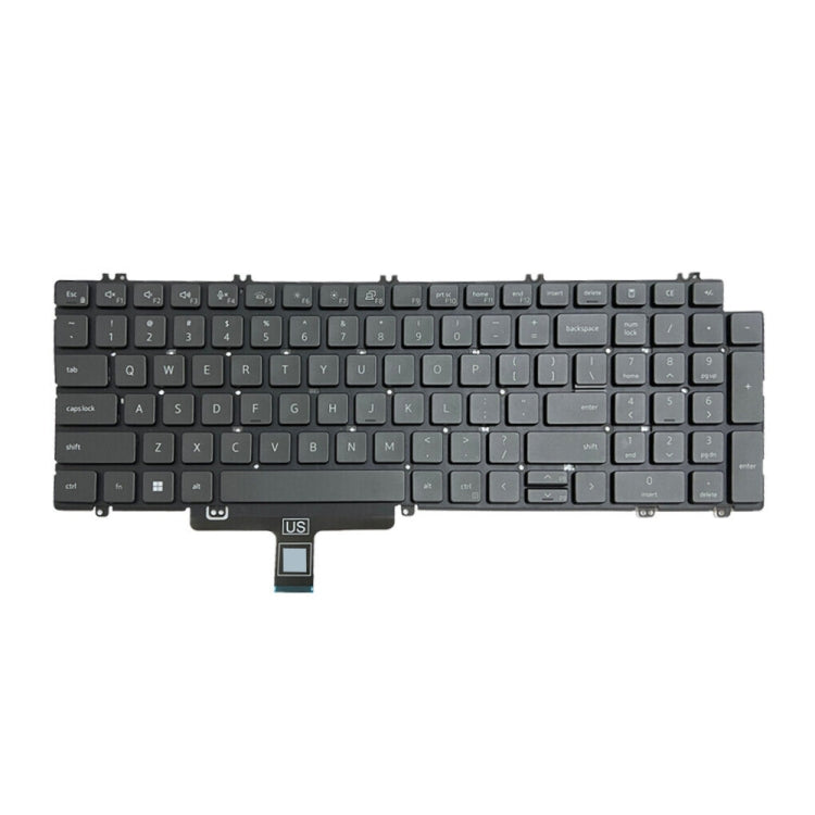 For Dell Latitude 5520 5521 Precision 3560 3561 US Version Backlight Laptop Keyboard(Black) - Dell Spare Parts by PMC Jewellery | Online Shopping South Africa | PMC Jewellery