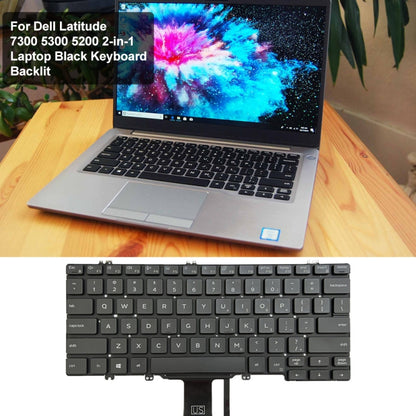 For Dell Latitude 7300 5300 5200 US Version Backlight Laptop Keyboard(Black) - Dell Spare Parts by PMC Jewellery | Online Shopping South Africa | PMC Jewellery