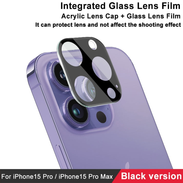 For iPhone 15 Pro / 15 Pro Max imak High Definition Integrated Glass Lens Film Black Version - iPhone 15 Pro Max Tempered Glass by imak | Online Shopping South Africa | PMC TechLife | Buy Now Pay Later Mobicred