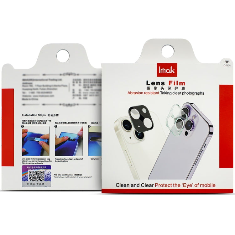 For iPhone 15 Pro / 15 Pro Max imak High Definition Integrated Glass Lens Film Black Version - iPhone 15 Pro Max Tempered Glass by imak | Online Shopping South Africa | PMC TechLife | Buy Now Pay Later Mobicred